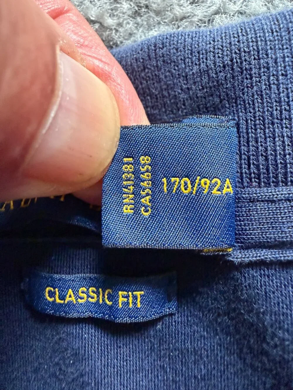 Polo Ralph Lauren Navy Blue Soft Cotton Classic Fit Polo Shirt S 170/92A